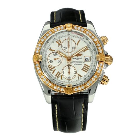 replica breitling watches diamond bezel|breitling chronomat diamond bezel.